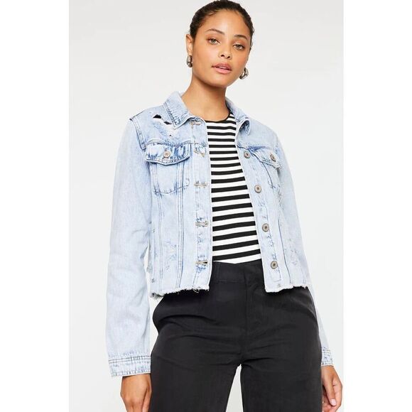 KanCan Aubrey Denim Jacket - Picture 1 of 5